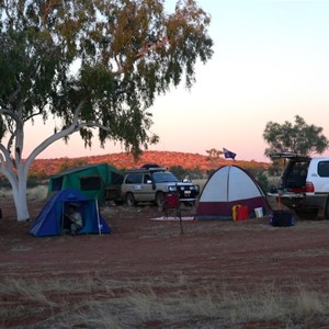 Batton Hill campground, Batton Hill in background