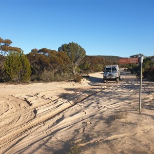 Milmed Rock Track and Look Out Dune intersection