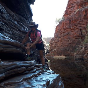 You must climb along these rocks