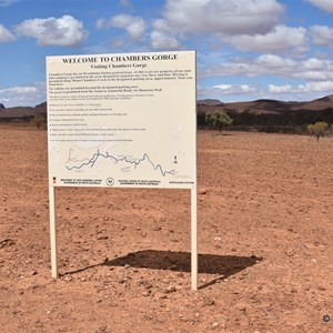 Chambers Gorge Information Sign