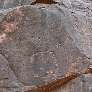 Start of Chambers Gorge Aboriginal Engravings