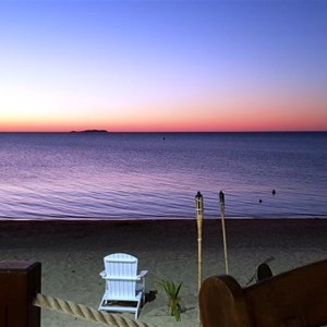 Sunset over the beach