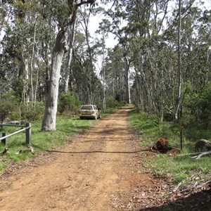 Damaged gate post