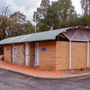 Modern toilet block