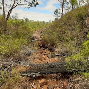 Dry in summer but rushing water in winter