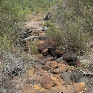 Dry in summer but this is the top of the main waterfall