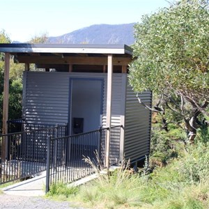 The toilet, which seemed to be well maintained