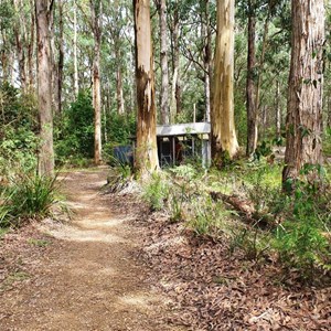 Toilet is a short walk from the car aprk