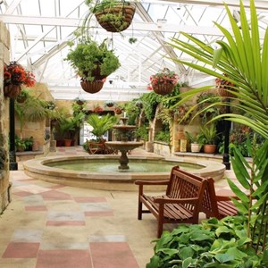 Inside the conservatory