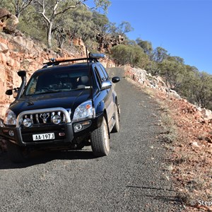 On the way back down from the summit 