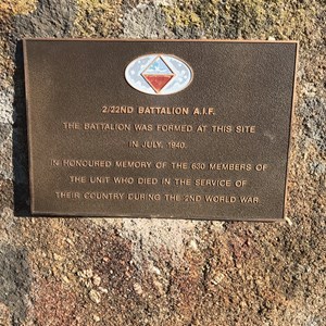 2/22 Battalion Memorial Plaque