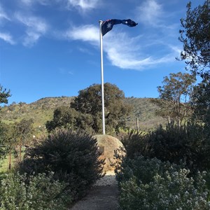 2/22 Btn Monument & flag