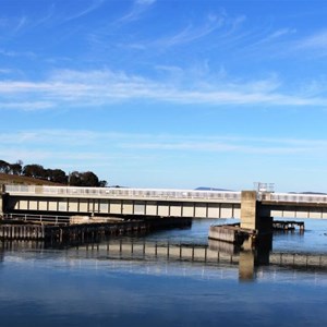 The swing bridge over the canal