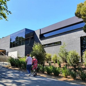 The rear of the visitor centre