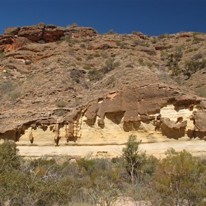 Eroded strata