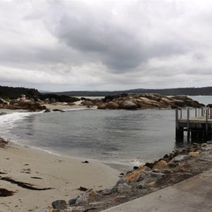 Wharf and launching ramps