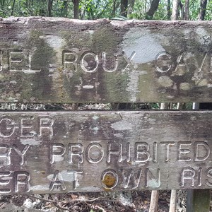 Start of walk track to Daniel Roux Cave