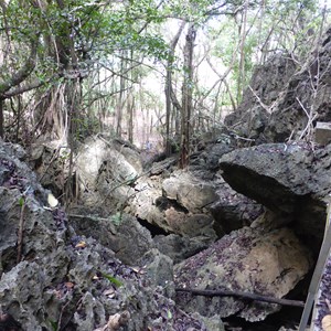 Approach to Daniel Roux Cave