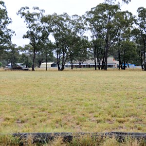 Looking west towards the Pub