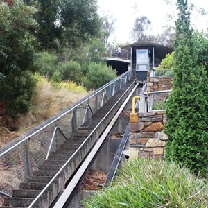 The inclinometer at the top of its run