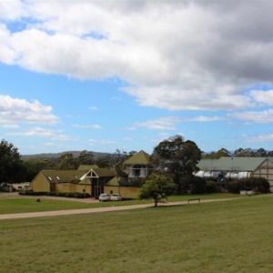Winery area viewed from access road