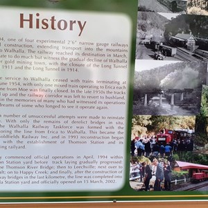 Sign at Walhalla Station