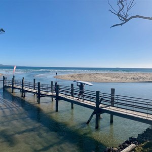 Bridge to beach