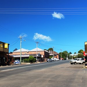 The Waterfall Way runs through Dorrigo on its way from Urunga to Armidale.