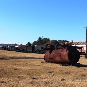 Steam Engines at the still unopened rail museum