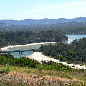 Boambee creek seen from Boambee Headland