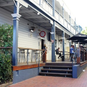 Alfresco dining at an hotel