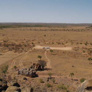 View over carpark