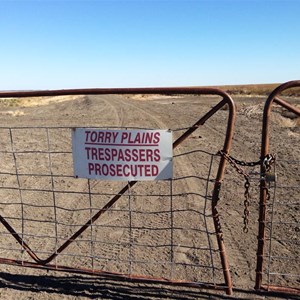 Front Gate to Torry Plains property