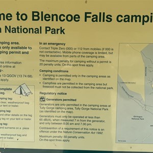 Blencoe Falls Camping Area