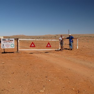 Safety reflectors on gate