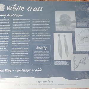 The White Cross interpretive panel