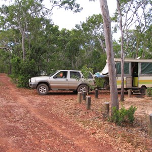 Back-in campsite