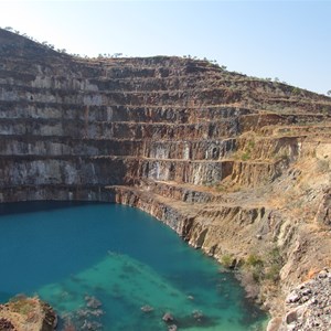 Flooded mining pit