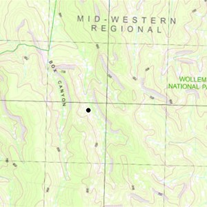 Old topo map at 1:25K showing Box Canyon
