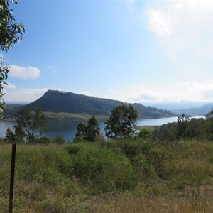 The hill behind Lake St Clair