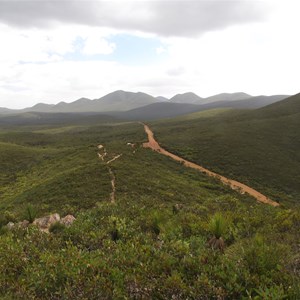 View back to carpark