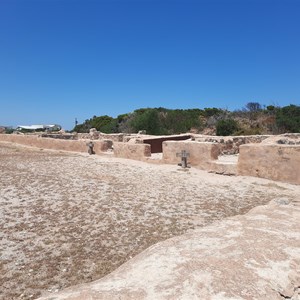 Restored gaol walls