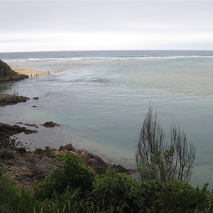 Tidal outflow at the Inlet