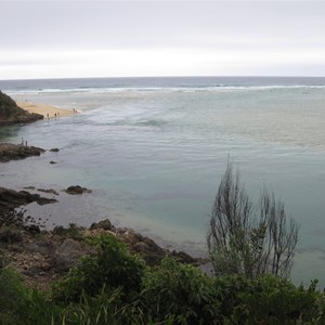 Tidal outflow at the Inlet