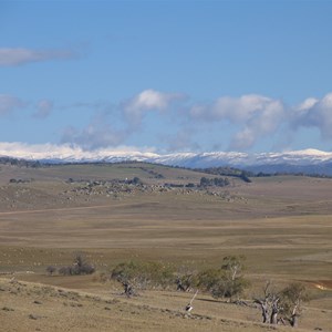 View west to Snowy Mtns