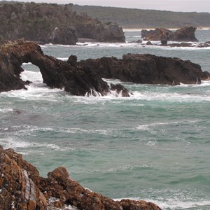 Contorted rock formations