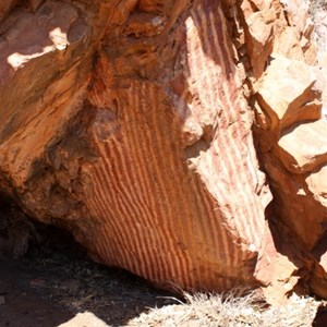 Aboriginal paintings at Jessie Gap