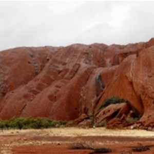 Bad weather at Uluru