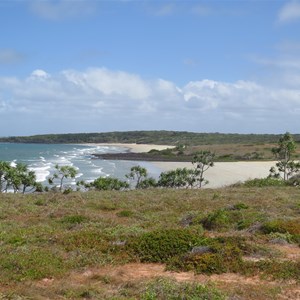 Point rear left beyond Narau beach