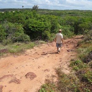 Rocky track across the Point